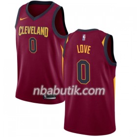 NBA Mænd Trøje Cleveland Cavaliers Kevin Love 0 Nike 2017-18 Rød Swingman